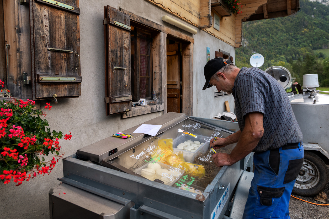 Swiss farmer producer of Gruyère AOP