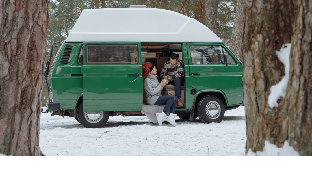 Winter camping in Switzerland